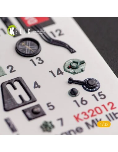 Hawker Hurricane Mk.IIB - Interior 3D Decal for Revell kit, 1/32 - ...