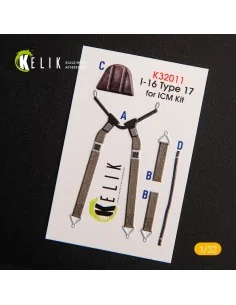 I-16 type 17 - Interior 3D Decal for ICM kit, 1/32 - Kelik K32011 2