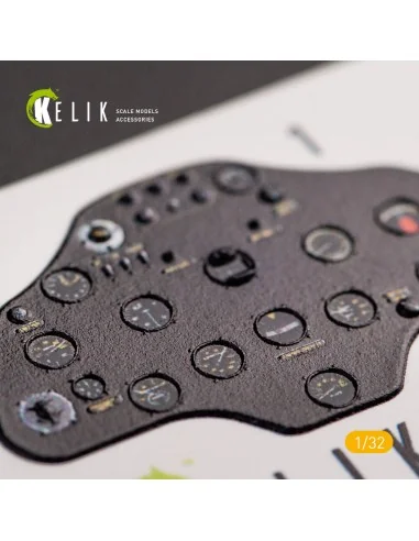 I-16 type 17 - Interior 3D Decal for ICM kit, 1/32 - Kelik K32011