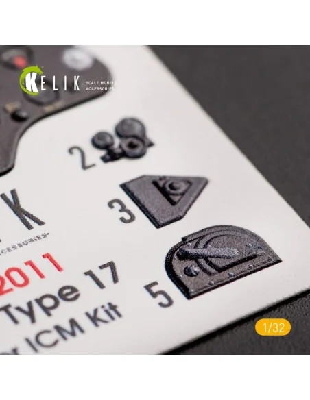 I-16 type 17 - Interior 3D Decal for ICM kit, 1/32 - Kelik K32011