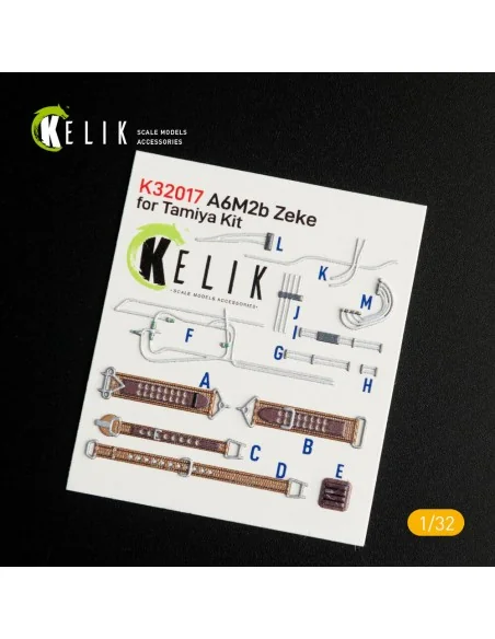 [NO_DESC] A6M2B Zeke - Interior 3D Decal for Tamiya kit, 1/32 - Kel...