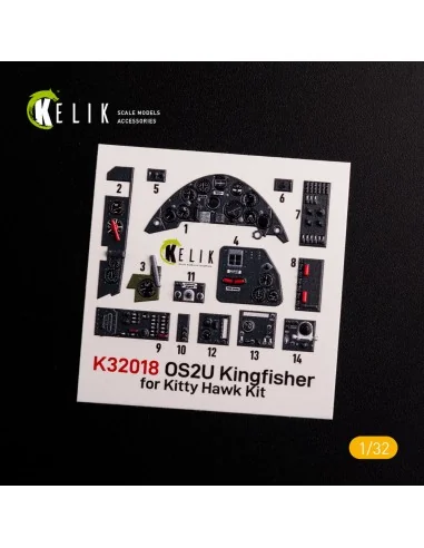 OS2U Kingfisher - Interior 3D Decal for Kitty Hawk/Zimi models kit,...