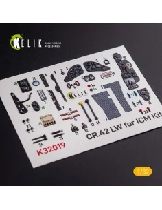 CR.42 LW - Interior 3D Decal for ICM kit, 1/32 - Kelik K32019