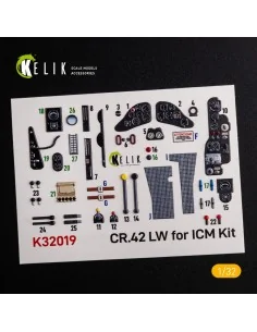 [NO_DESC] CR.42 LW - Interior 3D Decal for ICM kit, 1/32 - Kelik K3... 2