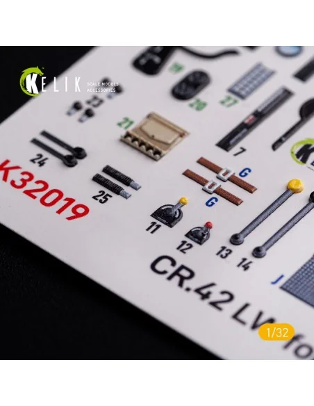 CR.42 LW - Interior 3D Decal for ICM kit, 1/32 - Kelik K32019