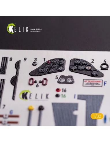 CR.42 LW - Interior 3D Decal for ICM kit, 1/32 - Kelik K32019
