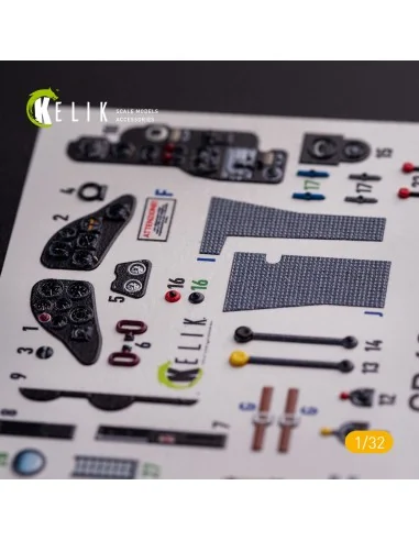 CR.42 LW - Interior 3D Decal for ICM kit, 1/32 - Kelik K32019