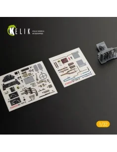 BF-109 E - Interior 3D Decal with 3D printed parts for Trumpeter ki...