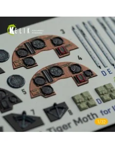 DH.81A Tiger Moth - Interior 3D Decal with 3D printed parts for ICM... 2