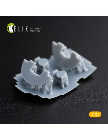 DH.81A Tiger Moth - Interior 3D Decal with 3D printed parts for ICM...