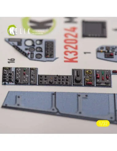 Mirage 2000C - interior 3D decals for Kitty Hawk/Zimi models kit, 1...