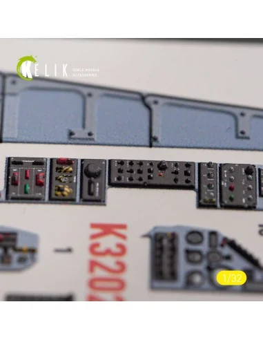 Mirage 2000C - interior 3D decals for Kitty Hawk/Zimi models kit, 1...