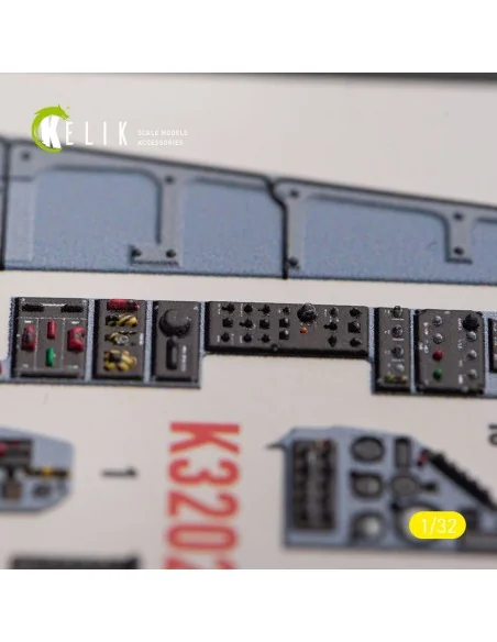 Mirage 2000C - interior 3D decals for Kitty Hawk/Zimi models kit, 1...