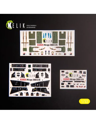Mirage 2000D/N - interior 3D decals for Kitty Hawk/Zimi models kit,...