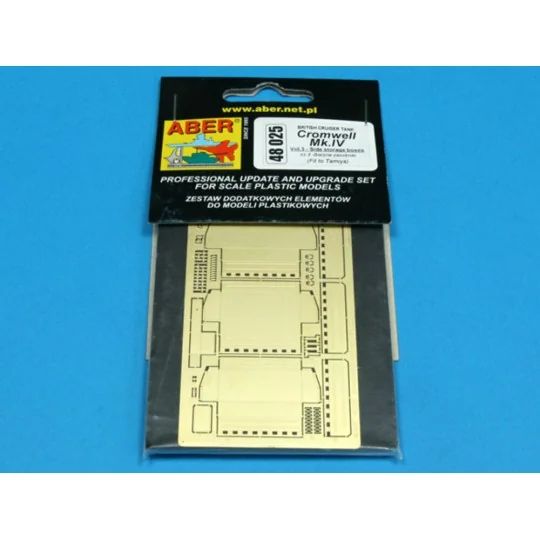 Cromwell Mk.IV-vol.3-Side storage boxes, 1/48 - Aber Models 48025