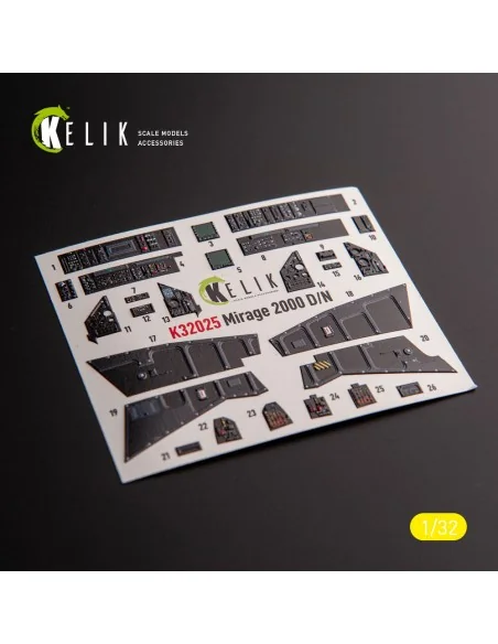 Mirage 2000D/N - interior 3D decals for Kitty Hawk/Zimi models kit,...