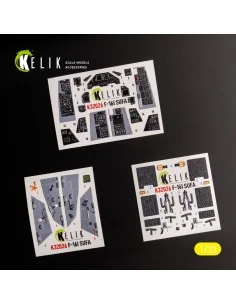 F-16I Sufa - interior 3D decals for Academy kit, 1/32 - Kelik K32026