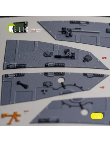 F-16I Sufa - interior 3D decals for Academy kit, 1/32 - Kelik K32026