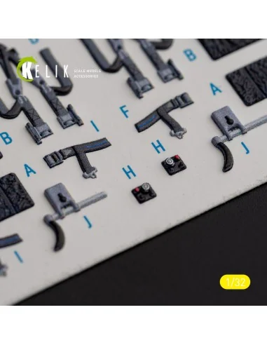 [NO_DESC] F-16I Sufa - interior 3D decals for Academy kit, 1/32 - K...