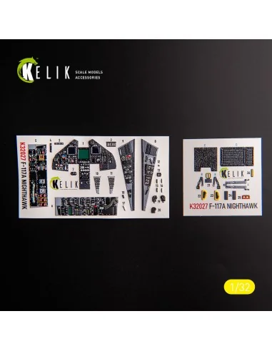 F-117A - Type 1 interior 3D decals for Trumpeter kit, 1/32 - Kelik ...