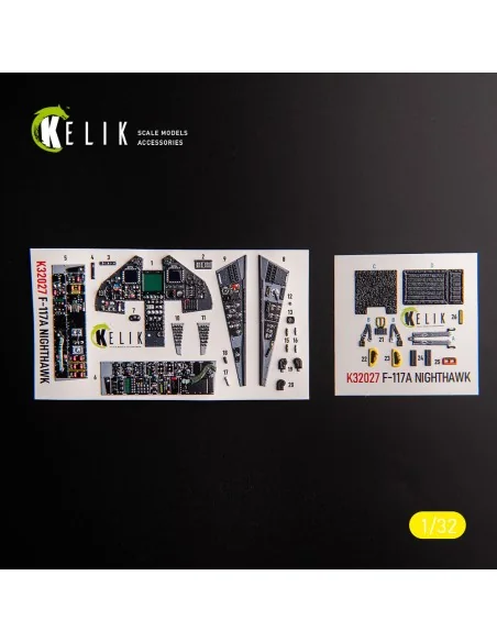 [NO_DESC] F-117A - Type 1 interior 3D decals for Trumpeter kit, 1/3...