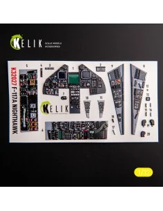 F-117A - Type 1 interior 3D decals for Trumpeter kit, 1/32 - Kelik ... 2