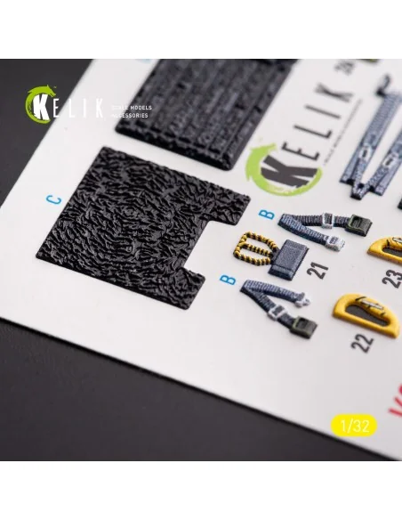 F-117A - Type 1 interior 3D decals for Trumpeter kit, 1/32 - Kelik ...