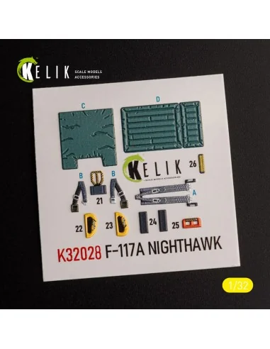 [NO_DESC] F-117A - Type 2 interior 3D decals for Trumpeter kit, 1/3...