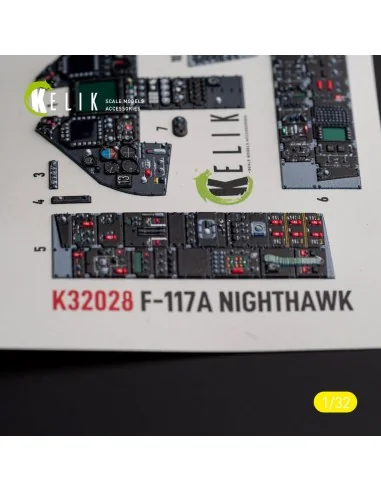 F-117A - Type 2 interior 3D decals for Trumpeter kit, 1/32 - Kelik ...