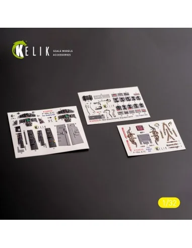 F-104 A/C - interior 3D decals for Italeri kit, 1/32 - Kelik K32032