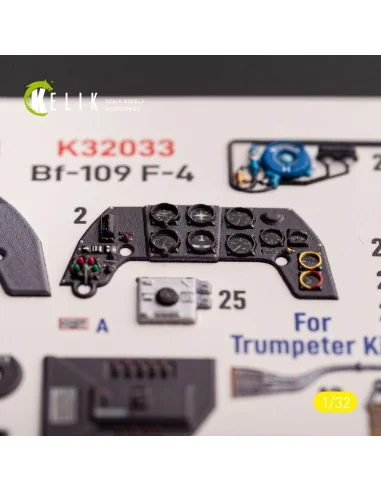 [NO_DESC] BF-109 F-4 - interior 3D decals for Trumpeter kit, 1/32 -...