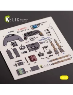 BF-109 F-4 - interior 3D decals for Trumpeter kit, 1/32 - Kelik K32033 2