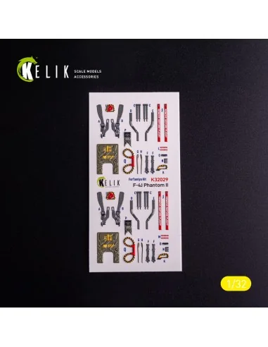 F-4J - interior 3D decals for Tamiya kit, 1/32 - Kelik K32029