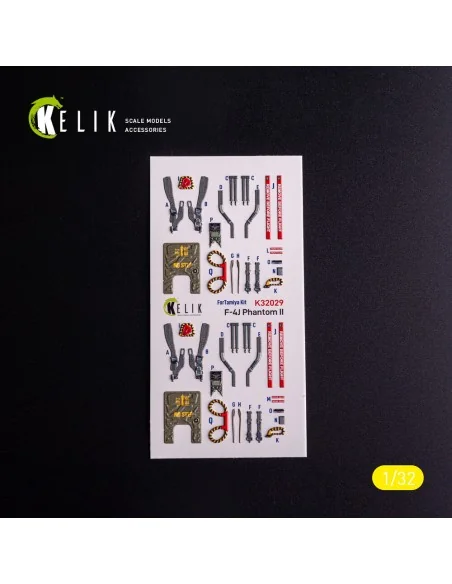 F-4J - interior 3D decals for Tamiya kit, 1/32 - Kelik K32029