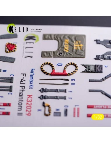 [NO_DESC] F-4J - interior 3D decals for Tamiya kit, 1/32 - Kelik K3...