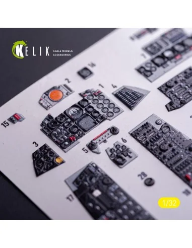 F-4J - interior 3D decals for Tamiya kit, 1/32 - Kelik K32029