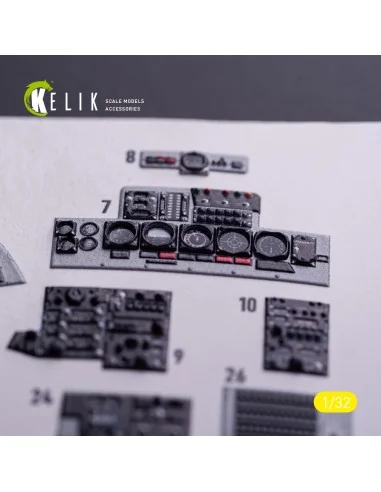 F-4J - interior 3D decals for Tamiya kit, 1/32 - Kelik K32029