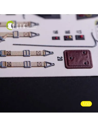 BF-109 G-6 - interior 3D decals for Trumpeter kit, 1/32 - Kelik K32034