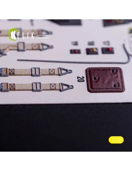 BF-109 G-6 - interior 3D decals for Trumpeter kit, 1/32 - Kelik K32034