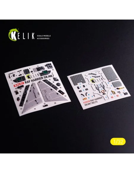 [NO_DESC] GR.MK7 Harrier - interior 3D decals for Trumpeter kit, 1/...