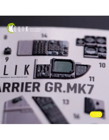 GR.MK7 Harrier - interior 3D decals for Trumpeter kit, 1/32 - Kelik...