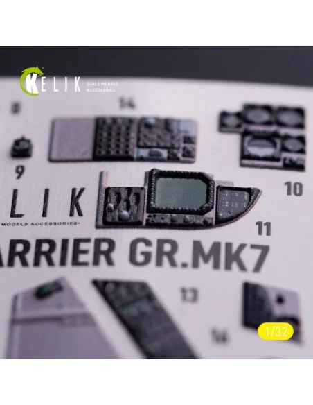 [NO_DESC] GR.MK7 Harrier - interior 3D decals for Trumpeter kit, 1/...