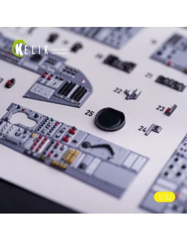 Tornado IDS - interior 3D decals for Italeri kit, 1/32 - Kelik K32040