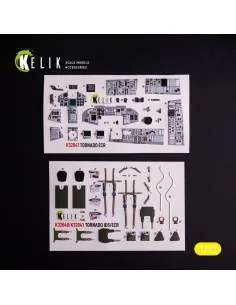 Tornado ECR - interior 3D decals for Italeri kit, 1/32 - Kelik K32041