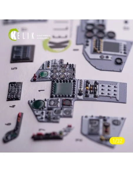 Tornado ECR - interior 3D decals for Italeri kit, 1/32 - Kelik K32041