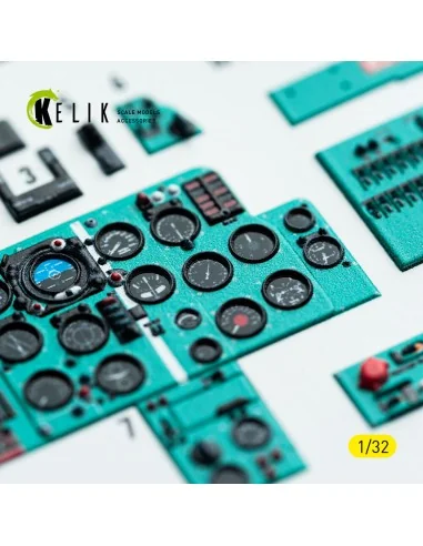 MiG-21 F-13 - interior 3D decals for Trumpeter kit, 1/32 - Kelik K3...