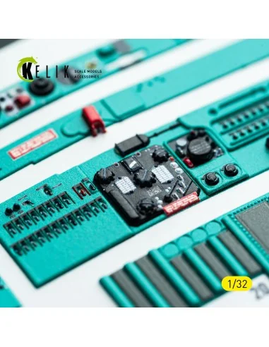 MiG-21 F-13 - interior 3D decals for Trumpeter kit, 1/32 - Kelik K3...