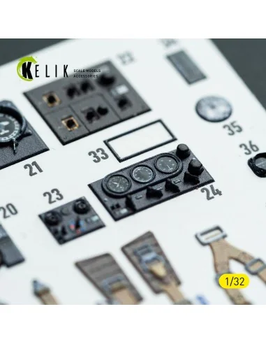 Bf-110D - interior 3D decals for Dragon/Hobby 2000 kit, 1/32 - Keli...