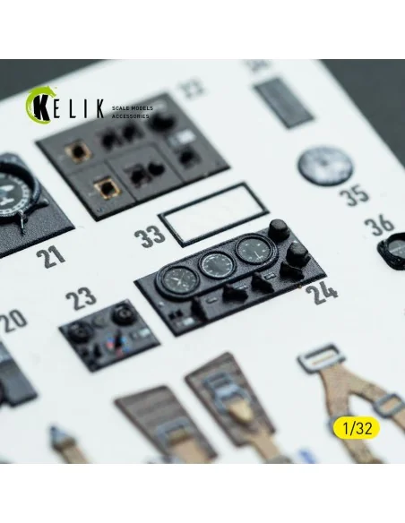 Bf-110D - interior 3D decals for Dragon/Hobby 2000 kit, 1/32 - Keli...