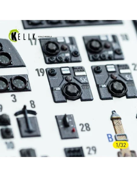 Bf-110D - interior 3D decals for Dragon/Hobby 2000 kit, 1/32 - Keli...